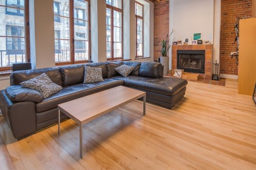 Living Room - 32-50 Rue St-Paul O., Montréal (Ville-Marie), QC - Indoor Photo Showing Living Room With Fireplace