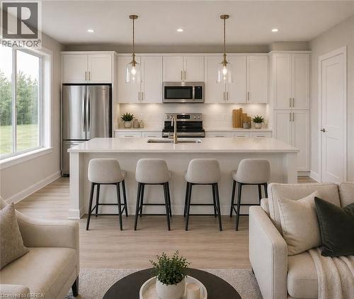 Lot 8 Sass Crescent, Paris, ON - Indoor Photo Showing Kitchen With Upgraded Kitchen