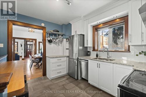 92 Third Avenue, Ottawa, ON - Indoor Photo Showing Kitchen With Double Sink