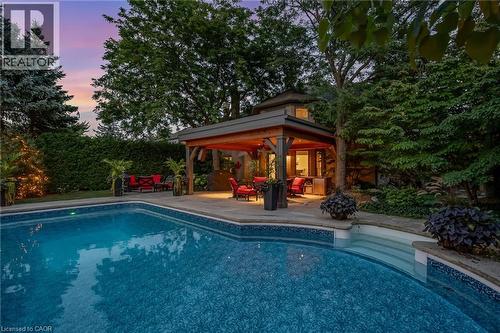 4133 Millcroft Park Drive, Burlington, ON - Outdoor With In Ground Pool With Deck Patio Veranda With Backyard