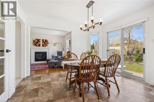 304 Daniel Crescent, Elora, ON - Indoor Photo Showing Dining Room With Fireplace