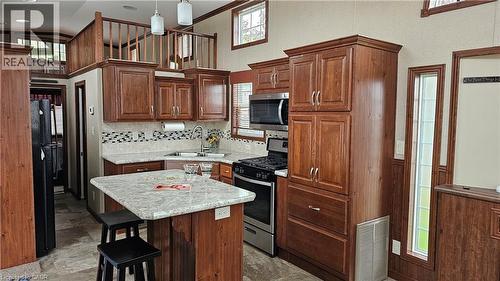 274 Front Road Unit# 88, St. Williams, ON - Indoor Photo Showing Kitchen With Double Sink