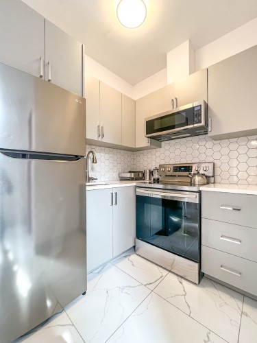 Kitchen - 303-1672 Rue St-Denis, Montréal (Le Plateau-Mont-Royal), QC - Indoor Photo Showing Kitchen With Stainless Steel Kitchen