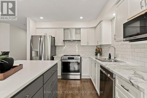 20 - 215 North Centre Road, London North (North B), ON - Indoor Photo Showing Kitchen With Double Sink With Upgraded Kitchen