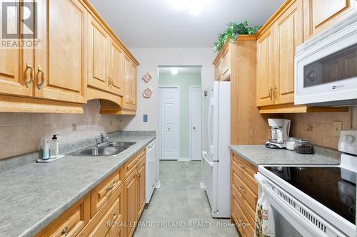 123 - 440 Wellington Street, St. Thomas, ON - Indoor Photo Showing Kitchen With Double Sink
