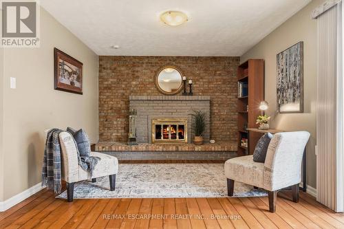 263 Guildwood Drive, Hamilton, ON - Indoor Photo Showing Living Room With Fireplace