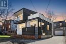 Twilight view of side exterior with upper balcony - 330 Winona Avenue, Ottawa, ON  - Outdoor 