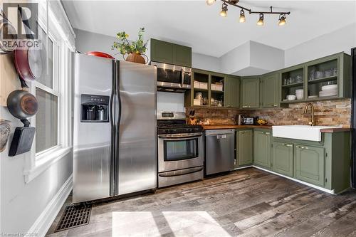 22 Cope Street, Hamilton, ON - Indoor Photo Showing Kitchen With Stainless Steel Kitchen