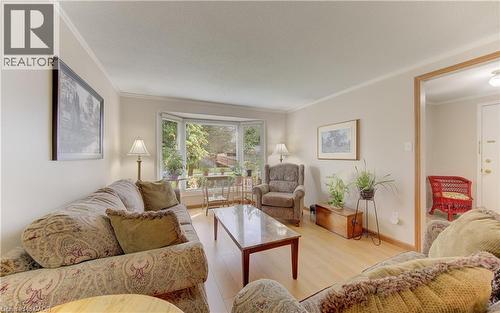 Living Room with updated Bay Window - 7 Kilkerran Crescent, Kitchener, ON - Indoor Photo Showing Living Room