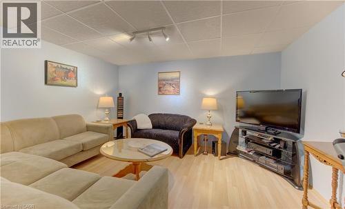 Additional Rec Room in Basement.  Sectional with Pull out bed is included! - 7 Kilkerran Crescent, Kitchener, ON - Indoor Photo Showing Living Room