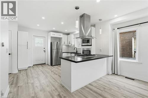 Large open concept kitchen and living area - 73 Gertrude Street, Hamilton, ON - Indoor Photo Showing Kitchen With Double Sink With Upgraded Kitchen