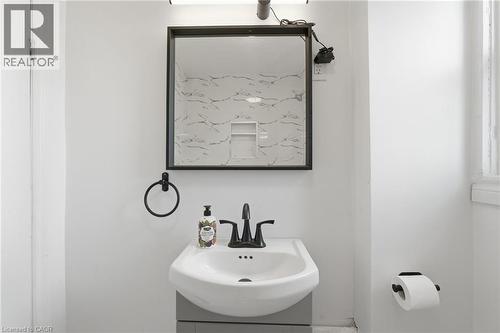 Main bath sink second floor - 73 Gertrude Street, Hamilton, ON - Indoor Photo Showing Bathroom