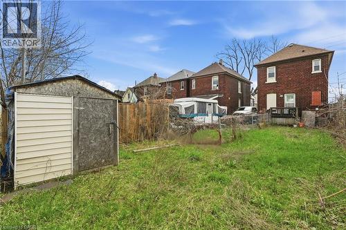 Shed in large yard - 73 Gertrude Street, Hamilton, ON - Outdoor With Exterior