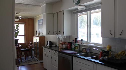 119 2Nd Avenue, Nakusp, BC - Indoor Photo Showing Kitchen With Double Sink