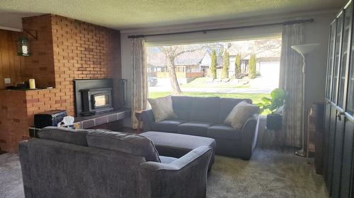 119 2Nd Avenue, Nakusp, BC - Indoor Photo Showing Living Room With Fireplace
