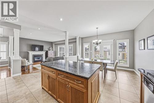 419 Dicenzo Drive, Hamilton, ON - Indoor With Fireplace