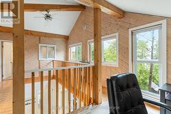Loft area with fabulous views of the lake! - 