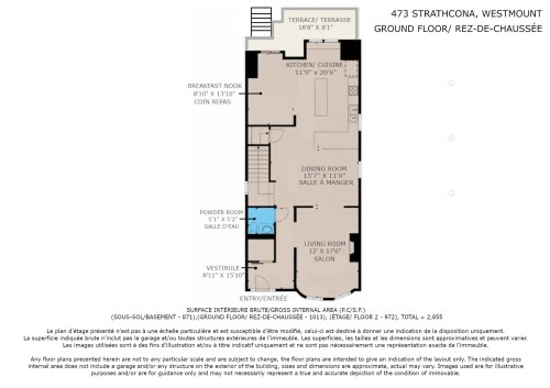 Floor Plan - 473 Av. Strathcona, Westmount, QC - Other