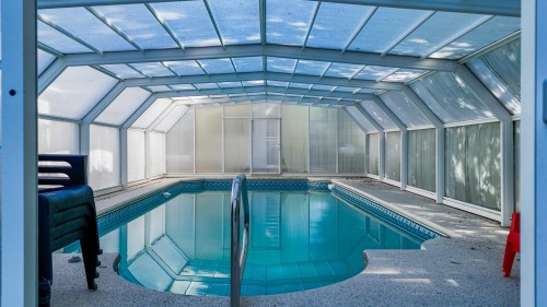 Pool - 1040 Av. Du Parc, Sherbrooke (Brompton/Rock Forest/Saint-Élie/Deauville), QC - Indoor Photo Showing Other Room With In Ground Pool