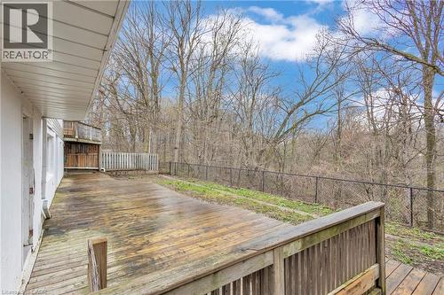 Expansive wood deck offering significant outdoor space - 22 Blackhorne Crescent, Kitchener, ON - Outdoor With Deck Patio Veranda