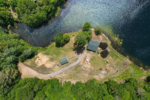 Photo aérienne - 50 Ch. Du Lac-Cassel, Low, QC - Outdoor With Body Of Water With View