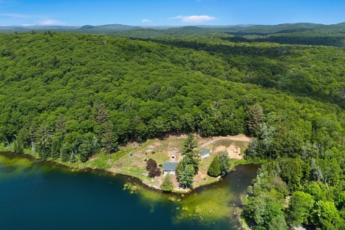 Photo aérienne - 50 Ch. Du Lac-Cassel, Low, QC - Outdoor With Body Of Water With View