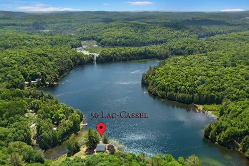 Photo aérienne - 50 Ch. Du Lac-Cassel, Low, QC - Outdoor With Body Of Water With View