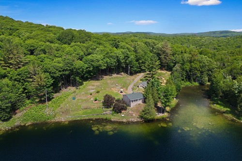 Photo aérienne - 50 Ch. Du Lac-Cassel, Low, QC - Outdoor With Body Of Water With View