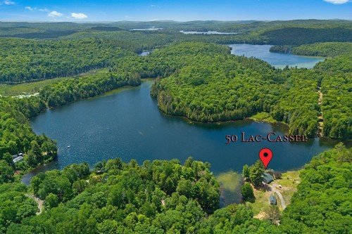 Photo aérienne - 50 Ch. Du Lac-Cassel, Low, QC - Outdoor With Body Of Water With View
