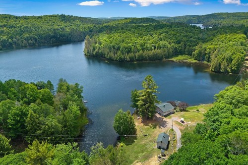 Photo aérienne - 50 Ch. Du Lac-Cassel, Low, QC - Outdoor With Body Of Water With View