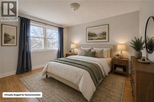 AI Virtually Staged for demonstration only. - 80 Heiman Street, Kitchener, ON - Indoor Photo Showing Bedroom