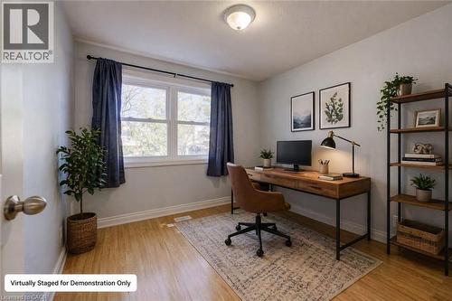 AI Virtually Staged for demonstration only. - 80 Heiman Street, Kitchener, ON - Indoor Photo Showing Office