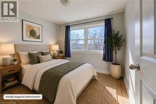 AI Virtually Staged for demonstration only. - 80 Heiman Street, Kitchener, ON - Indoor Photo Showing Bedroom
