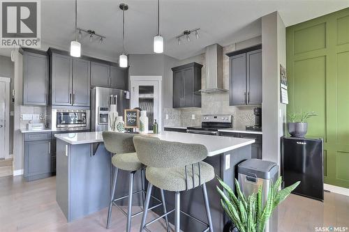 2621 Makowsky Crescent, Regina, SK - Indoor Photo Showing Kitchen With Stainless Steel Kitchen With Upgraded Kitchen
