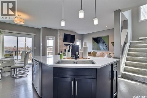 2621 Makowsky Crescent, Regina, SK - Indoor Photo Showing Kitchen With Double Sink