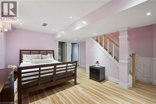Spacious room featuring light wood-finish flooring and recessed ceiling lighting - 5449 Rochelle Way, Mississauga, ON - Indoor Photo Showing Bedroom
