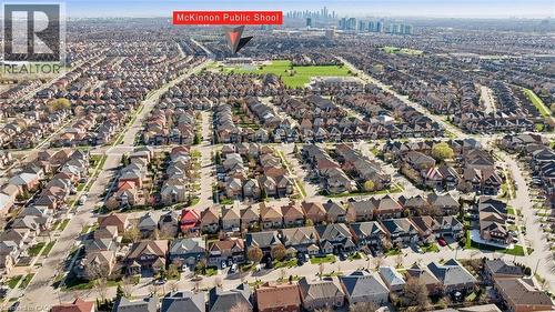 Aerial perspective showcasing a residential neighborhood with varied single-family homes - 5449 Rochelle Way, Mississauga, ON - Outdoor With View