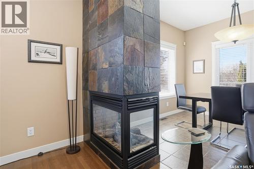 4150 Goldfinch Way, Regina, SK - Indoor With Fireplace