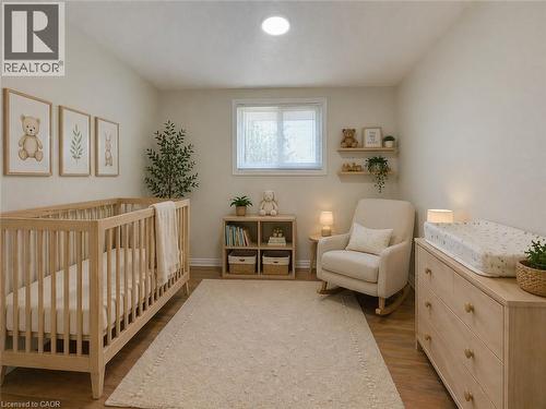 virtually staged - 90 Ralgreen Crescent, Kitchener, ON - Indoor Photo Showing Bedroom
