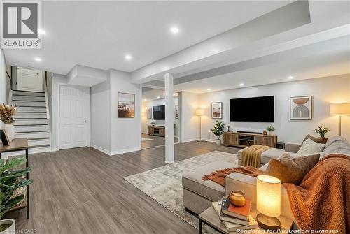 89 Sonoma Valley Crescent, Hamilton, ON - Indoor Photo Showing Living Room