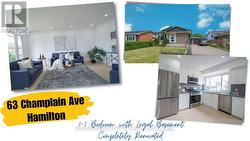 63 CHAMPLAIN AVENUE  Hamilton, ON L8G 2H5