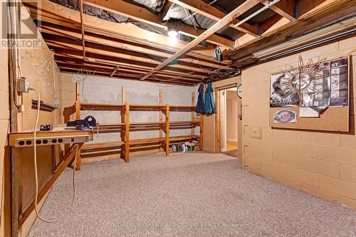 Workshop shelving and workbench included - 12 Glenview Crescent, Perth, ON - Indoor Photo Showing Basement