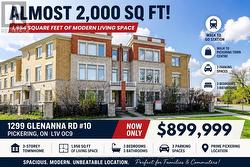 10 - 1299 GLENANNA ROAD Pickering, ON L1V 0C9