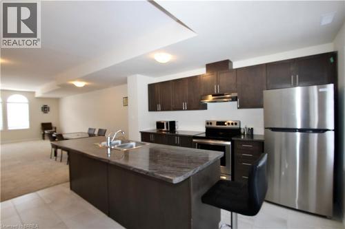 677 Park Street N Unit# 13, Brantford, ON - Indoor Photo Showing Kitchen With Double Sink