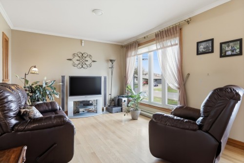 Salon - 6625  - 6635 Rue Du Clocher, Saint-Hyacinthe, QC - Indoor Photo Showing Living Room With Fireplace