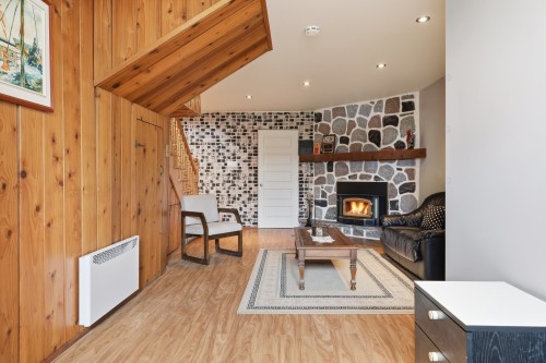 Salle familiale - 6625  - 6635 Rue Du Clocher, Saint-Hyacinthe, QC - Indoor With Fireplace