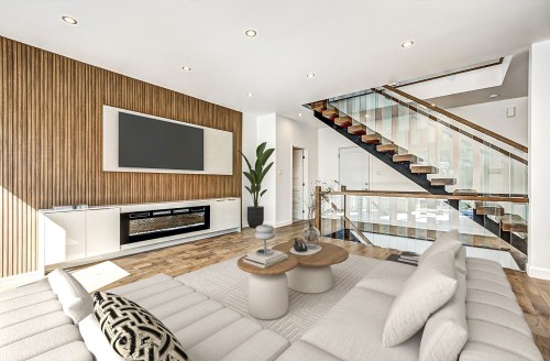 Family Room - 12 Av. Hillside, Pointe-Claire, QC - Indoor With Fireplace