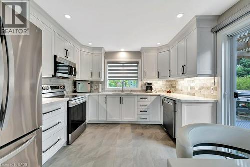 103 Kells Lane, Freelton, ON - Indoor Photo Showing Kitchen With Stainless Steel Kitchen With Upgraded Kitchen