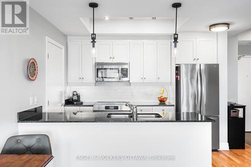 1106 - 75 Cleary Avenue, Ottawa, ON - Indoor Photo Showing Kitchen With Double Sink