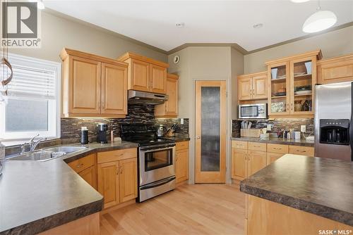 307 Van Impe Court, Saskatoon, SK - Indoor Photo Showing Kitchen With Double Sink